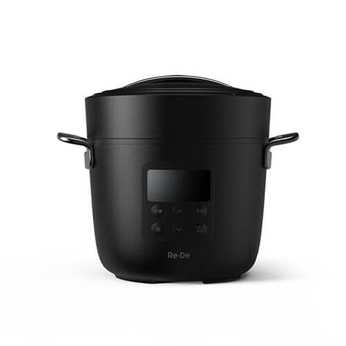 ＜Re・De＞Pot 電気圧力鍋　ブラック 2L EPC01A-20BK